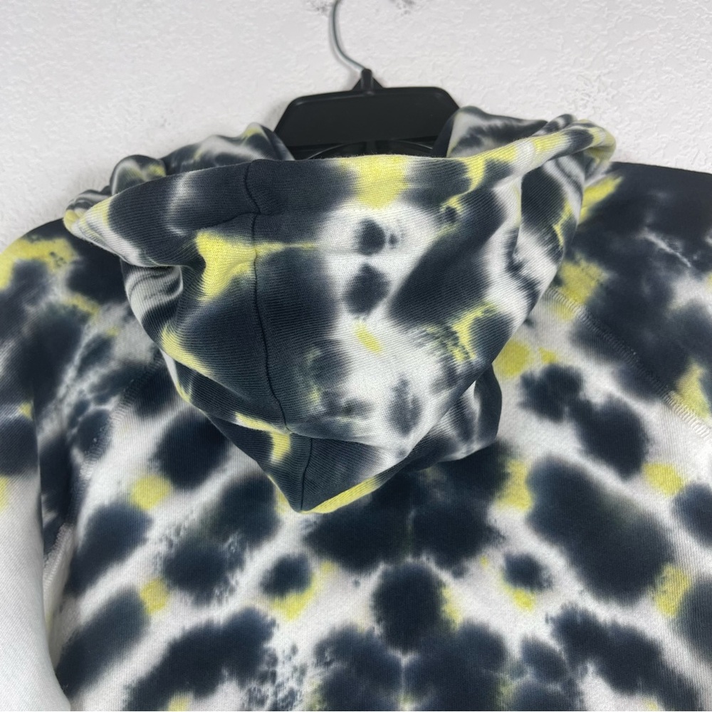 NWT Hudson Shrunken Hoodie in Electric Citron navy long sleeve - Picture 6 of 14